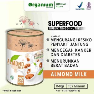 WAKABA Superfood Almond Milk, Rendah Kalori, Kontrol Gula Darah, Dairy-free & Vegan