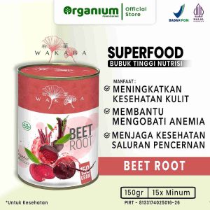 WAKABA Superfood Beet Root, Baik untuk Kesehatan Jantung, Kulit dan Pencernaan
