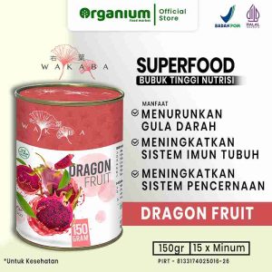 WAKABA Superfood Dragon Fruit , Bebas lemak dan tinggi serat meningkatkan imun tubuh