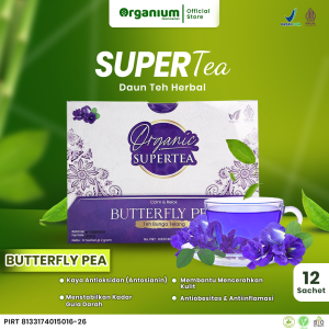 Supertea Butterfly Pea WAKABA Teh herbal Bunga Telang Anti obesitas & kanker 12 sachet - 2g
