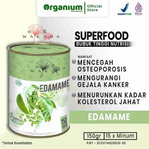 WAKABA Superfood Edamame , Suplemen bubuk mencegah osteoporosis dan gejala menopause