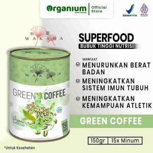 WAKABA Superfood Green Coffee, Tinggi Antioksidan, Tingkatkan Imun, & Menurunkan Berat Badan