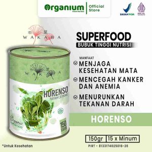 WAKABA Superfood Horenso (Bayam Jepang), Bubuk Nutrisi Kontrol Gula Darah dan Cegah Anemia