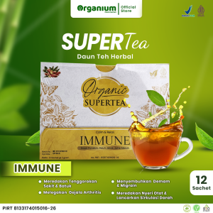 Supertea Immune WAKABA Teh Herbal untuk demam dan melancarkan sirkulasi darah 12 sachet - 2g