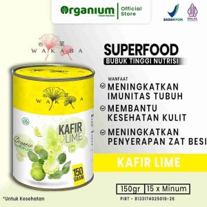 WAKABA Superfood Kaffir Lime , Bubuk Nutrisi Lengkap untuk Kesehatan Kulit dan Pencernaan