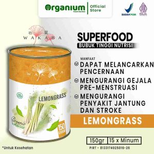 WAKABA Superfood Lemongrass , Bubuk Nutrisi Anti Kanker dan Tinggi Antiokasidan
