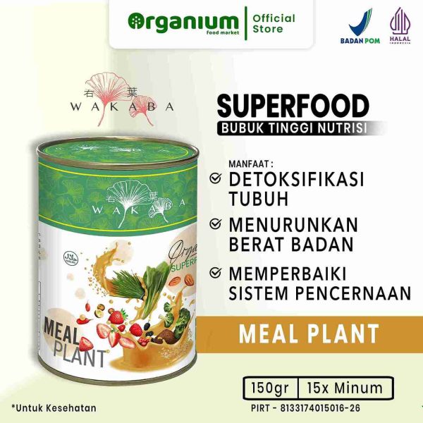 WAKABA Superfood Meal Plant, Untuk Daya Tahan Tubuh, Kesehatan Tulang dan Pencernaan