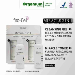 Miracle 2in1 Cleansing Gel & Toner FITO CELL Pembersih dan Toner Wajah