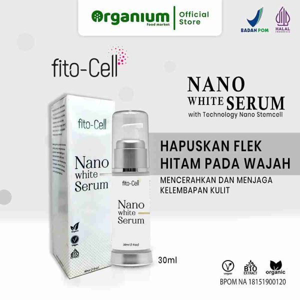 Nano White Serum FITO CELL Serum Wajah Atasi Flek buat kulit putih cerah merona