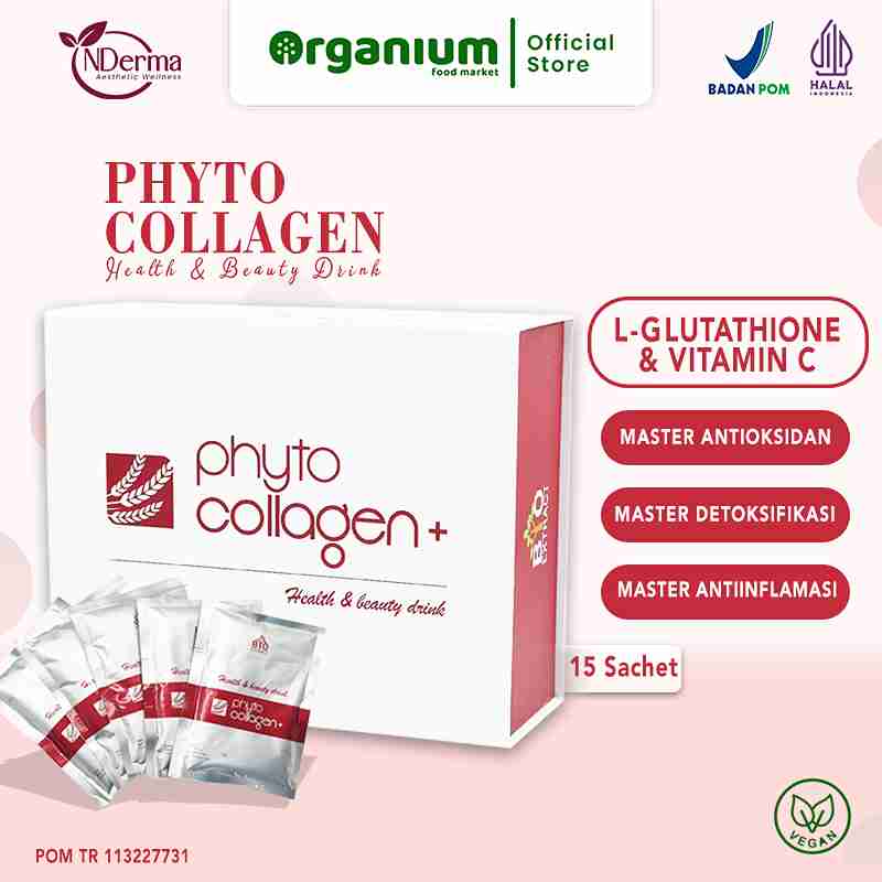 Phyto Collagen Drink NDERMA Minuman Kolagen Untuk Kesehatan Kulit, Atasi Darah Tinggi, Diabetes