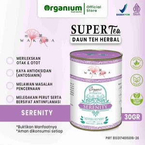 Supertea Serenity WAKABA Herbal Teh bagus untuk kulit dan antiinflamasi