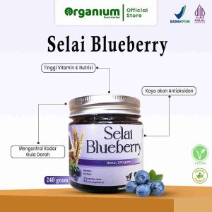 Blueberry Jam ORGANIUM Selai Blueberry, Selai Roti Blueberry