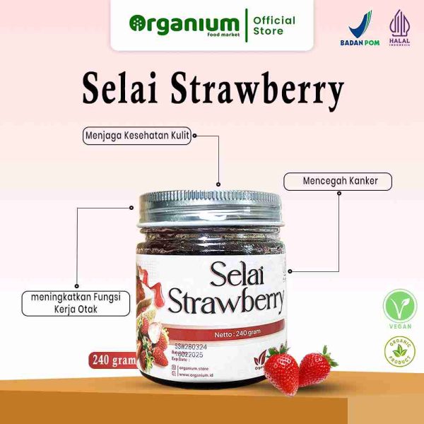 Strawberry Jam ORGANIUM Selai Strawberry