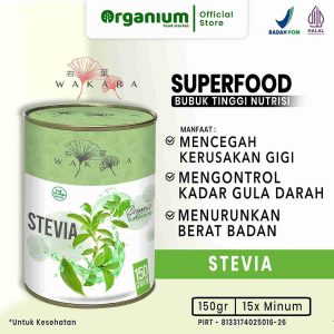 WAKABA Superfood Stevia, Nutrisi pengganti Gula Untuk kontrol gula darah dan Diabetes