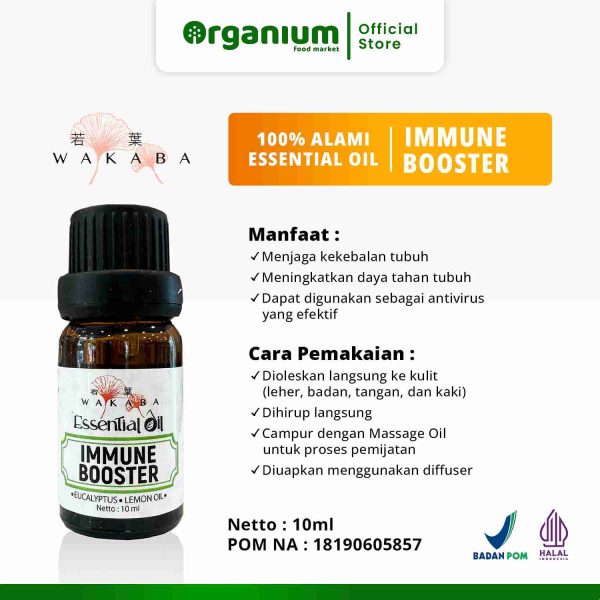 Essential Oil Immune Booster Disffuser WAKABA Minyak Esensial Lemon + Eucalyptus - Image 2