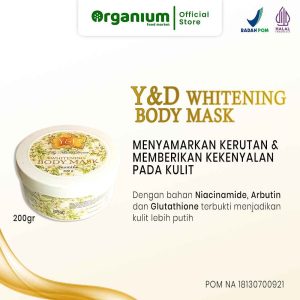 Whitening Body Mask Y&D NDERMA Masker Badan, kulit lebih lembut dan putih - 200g
