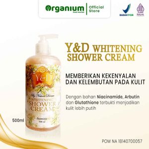 Whitening Shower Cream Y&D NDERMA Sabun Mandi Cair Memutihkan dan Melembutkan - 500ml