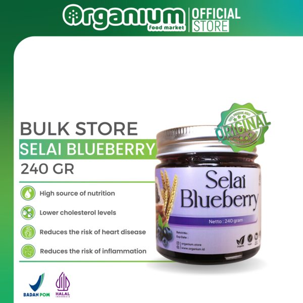 Blueberry Jam ORGANIUM Selai Blueberry, Selai Roti Blueberry - Image 2