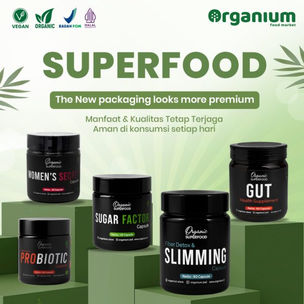 WAKABA Superfood Slimming , Suplemen Diet Penurun Berat Badan , Kontrol Nafsu Makan - Image 3