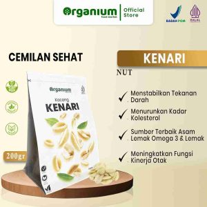 Organium Snack Cemilan Kacang Kenari 200g