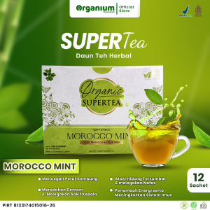 Supertea Morocco Mint WAKABA Herbal Teh untuk kesehatan gigi, alergi dan Demam 12 sachet - 2g