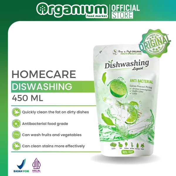 Dishwasing Liquid PHYTO ORGANIC Sabun Pencuci Piring, Sabun Cuci Buah dan Sayuran - 450ml - Image 2