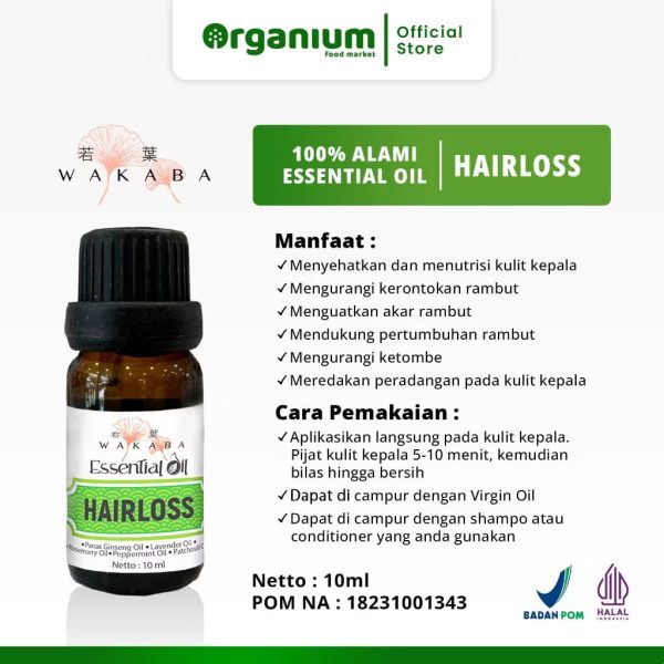 Essential Oil Hairlos WAKABA Minyak Esensial Rambut Rontok - 10ML - Image 2